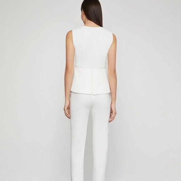BCBGMaxazria ABRIELLE SLEEVELESS PEPLUM TOP - Picture 3 of 9